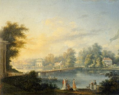 View of the Bolshaya Neva and the Stroganov Dacha, 1804 by Semen Fedorovich Shchedrin